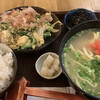 Okinawa daining - Ｂセット（沖縄そば+ゴーヤチャンプル）：800円