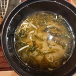 かつ敏 野田店 - 磯のりのお味噌汁