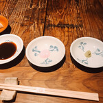 かつ好 - 塩やワサビ