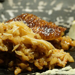 アカ - のどぐろと毛蟹のパエリア