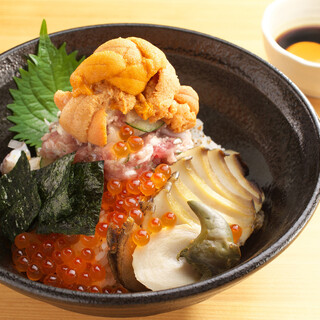 Sea urchin and abalone kaihodon