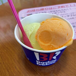 不二家 須坂店 - マスクメロン、オレンジソルベ