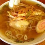 二代目 おやじの店 昌 - ニンニクラーメン＋ネギ：６５０円＋１００円