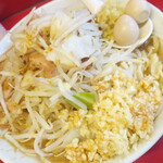 ラーメン二郎 - ラーメン小＋ニンニク多め＋ショウガ半分