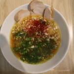 骨付鶏 鶏麺専門店 中野屋  - 鶏出汁ラーメン(真上から)