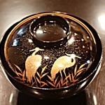 日本料理　百屋 - 【椀物】えび芋揚げとたまご豆腐の椀物
      