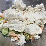 豆富山房 あさの - 適当に入れたおからは、167gだったみたい