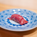 肉割烹 上 - 漬け 三田牛 イチボ