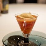 レストラン オオツ - 2021.6 山形産佐藤錦のコンポート 佐藤錦スープ バニラアイスクリーム ペンタス