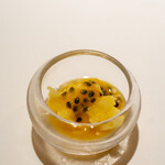 レストラン オオツ - 2021.6 パイナップルジュースの瞬間シャーベット パッションフルーツ