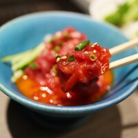 焼肉 BEEFMAN 六本木本店 - 「神戸BEEF生ユッケ」