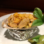 島之内 一陽 - あわびの生うにやき