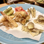 かゆう美酒美食 - 【天ぷら盛り】稚鮎と甘鯛が最高⤴