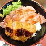 ishiyakigyuunikucha-hankakiyasu - 牛カツ＆ローストビーフ丼