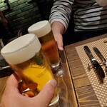 海鮮 イタリアンバル ルチアーノ - 先ずは御約束のハートランドビールで乾杯～❤️