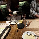 海鮮 イタリアンバル ルチアーノ - 次は赤城牛ですので赤ワインにシフト