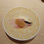 鮨 唐島 - イサキだったかしら、コラツーラで和えて、コラツーラはカタクチイワシで作るイタリアの魚醤