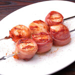 bacon roll scallop Grilled skewer