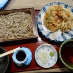 蕎麦 石はら - 桜エビのかきあげせいろ