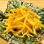 Nedu Yakitori Terusumi - コリンキー入りのカボチャサラダ　クミンが効いていてオリエンタルな感じです
