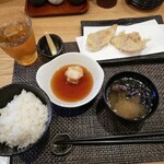 天ぷら 周平 - 豚肉と赤魚の天ぷら