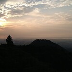 Cafe Suimei - この日の　かもしか大橋から見た朝日