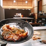 お好み焼き・もんじゃ焼き 清十郎 - もんじゃ焼きの完成