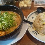 エース軒 - ごま味噌ラーメン  大チャーハンセット