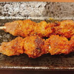 牛魔王 欄州拉麺 - 「羊串（580円：2本）」