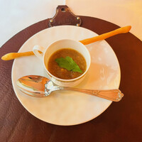 RISTORANTE REGA - ガスパチョ＋グリッシーニ: 複雑で本格的な
                    味わいで　先のメニューも期待出来ると思い
                    ました‼︎