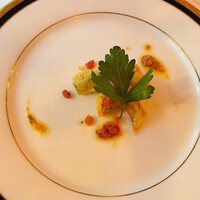 RISTORANTE REGA - 穴子のフリット: これは普通の美味しさです。