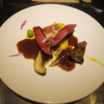 エクアトゥール - 青首鴨のロースト ショウガとエシャロットのソース