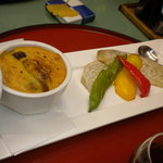 青山やまと - 胡麻味噌田楽　豚三枚肉角煮、松茸、海老芋の素揚