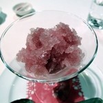 フランス料理グルメ - 葡萄のグラニテ