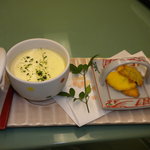 青山やまと - 和菓子　　日本酒プリン、茹で銀杏、葛餅