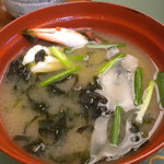 青山やまと - 朝食　渡り蟹味噌汁