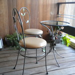 青山やまと - 露天風呂横テラス