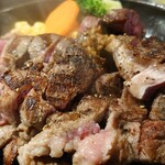 いきなりステーキ - アブラ少なめワイルドステーキ450@¥1815