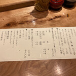 Rokuchou - お酒のメニュー、黒板にも書いてあります