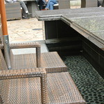 ベーカリー＆テーブル 東府や 足湯カフェ - 足湯席の足元