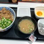Yoshinoya - ネバとろ牛丼+お味噌汁