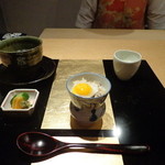 野嵯和 - ハモエッグ（長芋ととんぶりのチャーハン、焼鱧とうずらの卵乗せ）