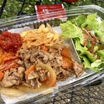 ほっともっと - 料理写真:「プラスサラダカルビ焼肉おかずのみ」560円也。