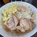 ラーメン二郎 - ヤサイチョイマシ   アブラ