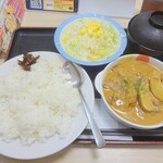 松屋 - マッサマンカレーライス大野菜セット(1)