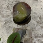 花小町 - キャベツを挟んだ鮗　リンゴのソース