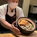 花小町 - シャク、あげまきかいや“珍獣”などが入った有明海のご土鍋飯