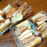 とんかつ マンジェ - 海老かつサンド&ロースかつサンド