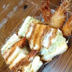 とんかつ マンジェ - 海老かつサンド(天使の海老)