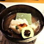 浪速割烹 㐂川 - コチ、わらび、くずとうふ、キクラゲ